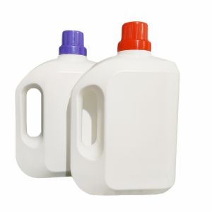 White 3000ml Empty Washing Up Liquid Bottles HDPE Detergent Containers