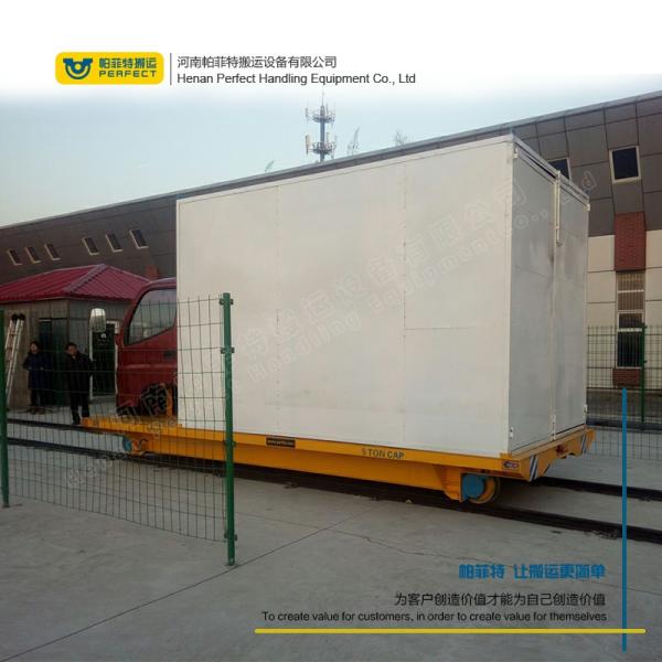 Heavy Duty Battery Transfer Cart For Transportation Storage Material On The Curved Rail Route