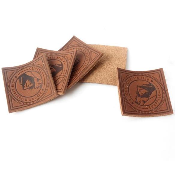 Custom Jeans Embossed Leather Patch / Leather Clothing Labels