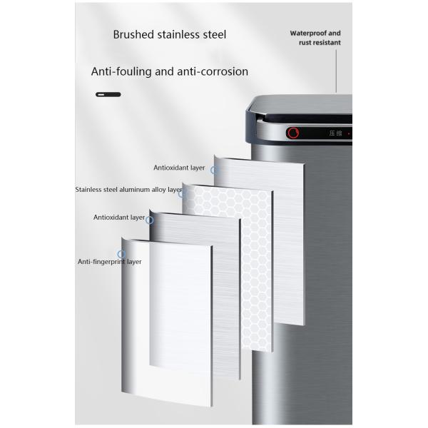 Smart Trash Can Automatic Bagging Smart Sensor Garbage Electric Touchless Square Automatic Bin Smart Home