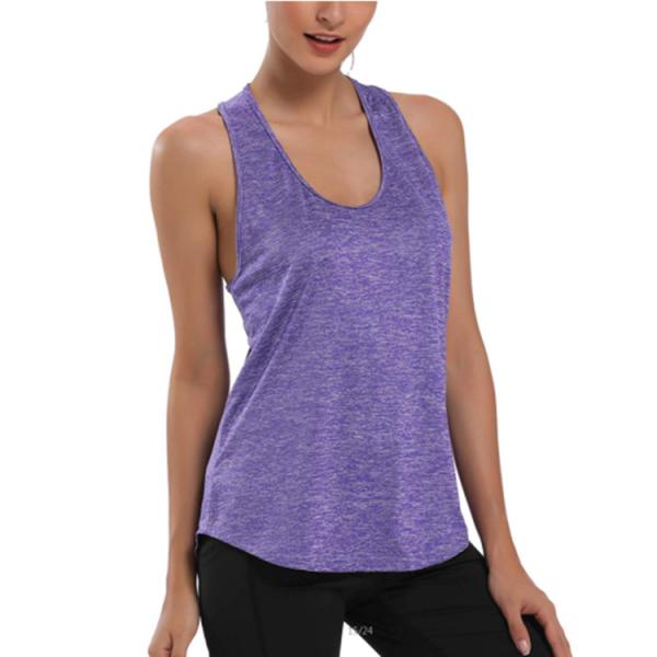 SGS Breathable Loose Fitting Yoga Tops Plus Size Open Back Workout Tops Moisture Wicking