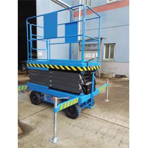 Have Manual Lowering Valve And 24VDC Battery Voltage Scissor Mobile Access