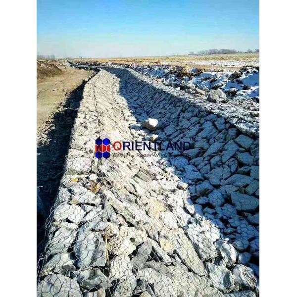 Triple Twist Woven Gabion Stone Cages Rock Gabion Baskets