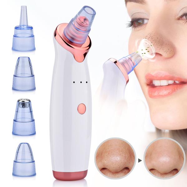 Electric Facial Pore Blackhead Vacuum Suction Remove Machine with 5 Probes Remove Dead Skin Professional Facial Care