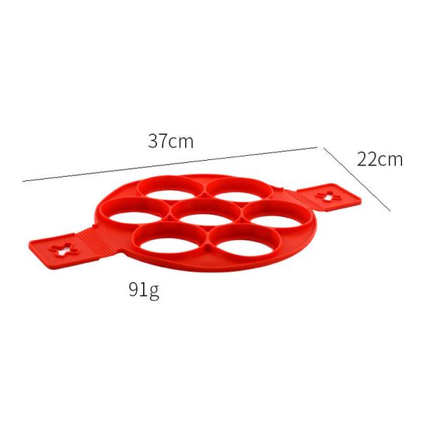 Seven Hole 37*22*0.8cm Silicone Egg Mould Kitchen Tools Accessories