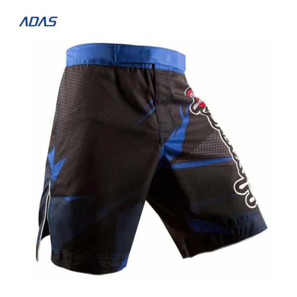Sublimation Print Elastic Waist Boxer Fighting Shorts MMA Training Customized