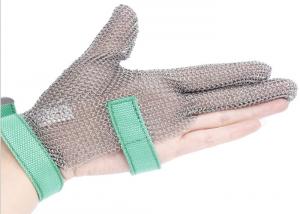 Quality Butcher Anti Cutting Stainless Steel Gloves With Metal Plates , High Strength wholesale