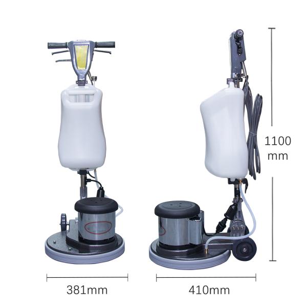 YJ-302 Lightweight Center Foam Floor Buffer Machines With High Powered All Copper Motor