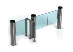 China Cylindrical Self Closing 200W SS304 Fast Lane Swing Barrier for sale