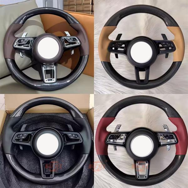 The entire series of P-o-rsche leather carbon fiber steering wheels have been modified
