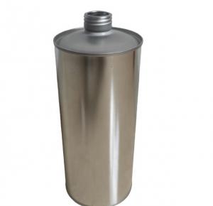 Quality Screw Cap Large Round Tin Containers 1L Motor Oil Can wholesale