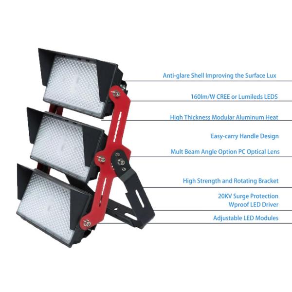 400W Airport High Output LED Flood Lights UL DLC