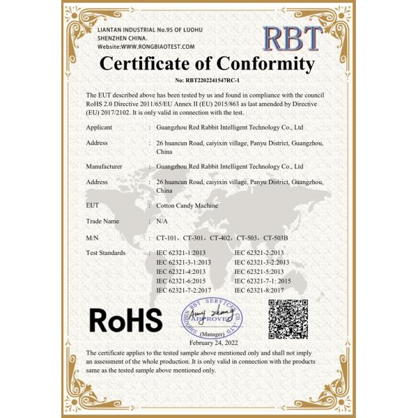 Unmanned Operation Smart Candy Floss Machine SDK ROHS