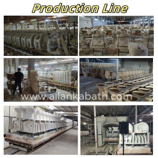 Bathroom Sanitary Ware Ceramic Washdown One piece Toilet with 10cm/4inch diameter outlet K