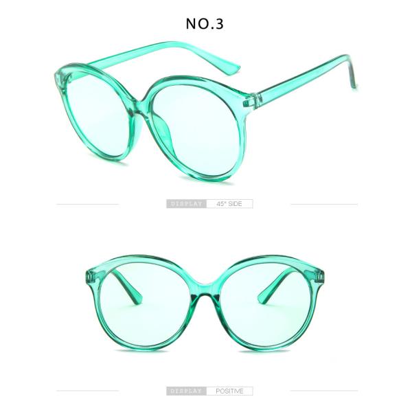Big Frame Retro Jelly Color Round Frame Sunglasses Fashion Trend Glasses