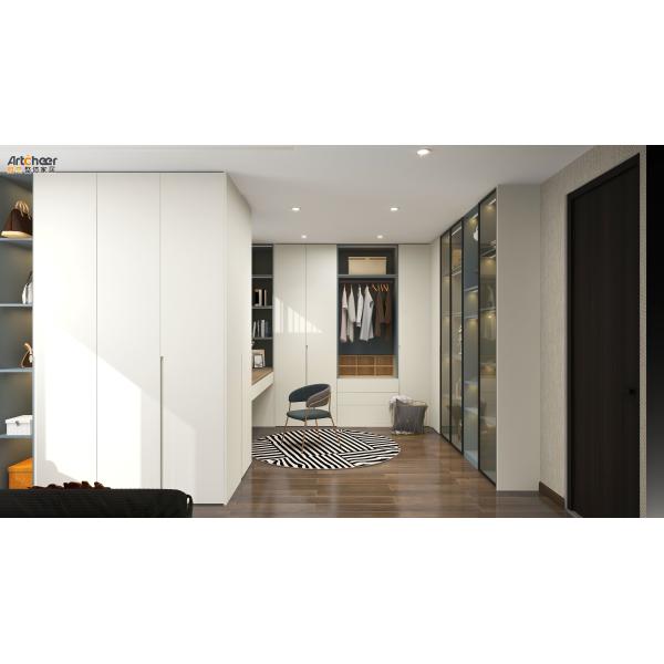 Maximize Your Bedroom Storage with Artcheer's Customized Wooden Wardrobe and LED Closet