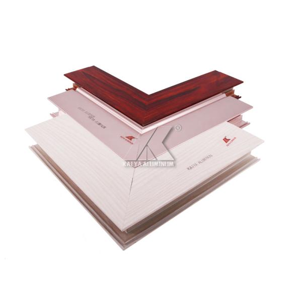 AA10 Extruded Aluminum Sliding Door Frame Wood Grain Color