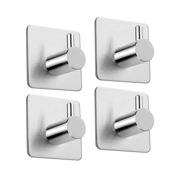 Chrome Stainless Steel Wall Hooks Single S Shape Kitchen Towel Robe Hooks
