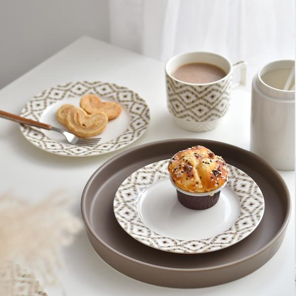 Ceramic Eid Al Fitr Dinnerware Set Porcelain Plates And Dishes Single Person Dish Set