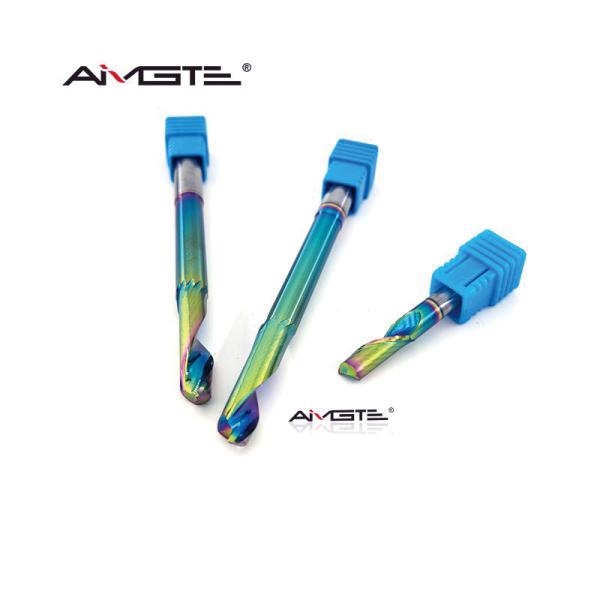 DLC Coating Carbide End Mill Cutter h6 Single Flute End Mill OEM For Wood Aluminium