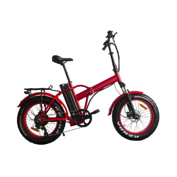 Hybrid Electric Folding Bike Full Suspension Long Range Off Road Electric Bicycle Foldable