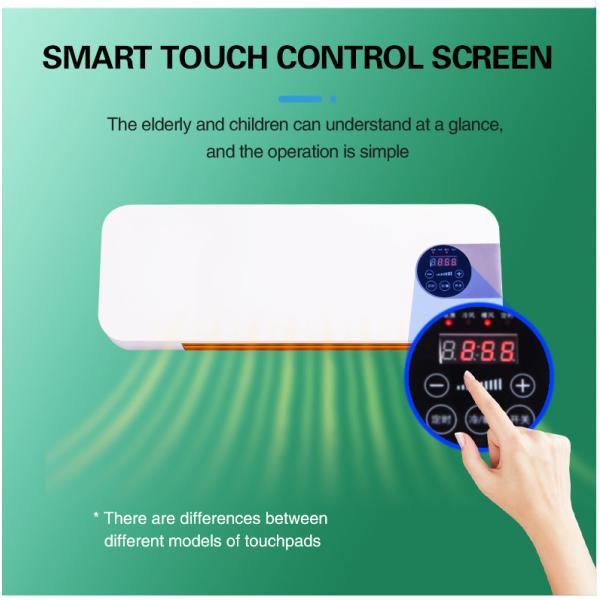 Intelligent Wall Mounted Electric PTC Ceramic Heater Portable With Remote Control