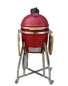 Quality Red Color 39cm 15 Inch Kamado Grill Stainless Steel Kitchenware wholesale
