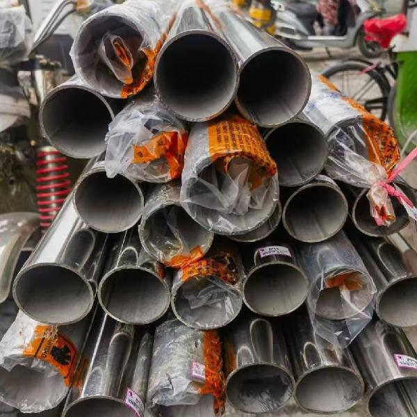 304 Bright Polished Stainless Steel Tube Round / Square / Hexagonal SS Pipe