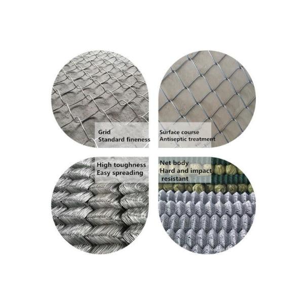 Hot Dipped Galvanized 8FT Diamond Chain Link Fence Environmental Friendly