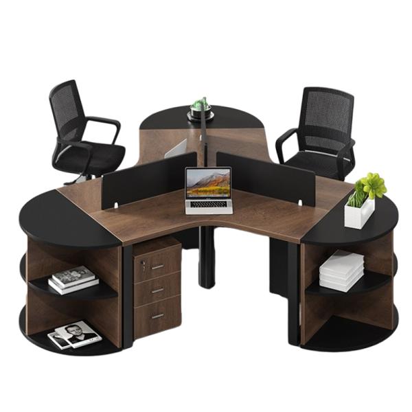 Office Furniture CBD Company Staff Desk with 2/3/6 Workstations and Partition Combination