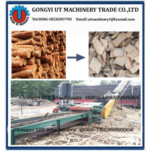 Forestry Machinery Mobile Wood Chipper Shredder Machine for Producing 3-5cm Wood Chips