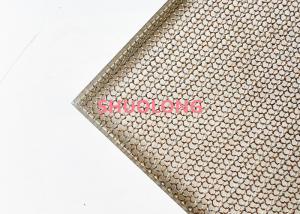 Quality Fine Copper Laminated Glass Decorative Mesh Fabric For Architecture And Design wholesale