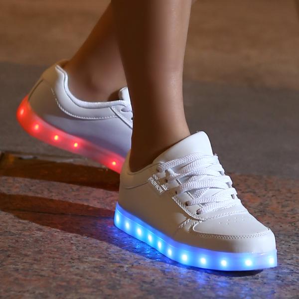 USB Rechargeable Led Light Up Shoes With Lithium Battery Led Sneakers