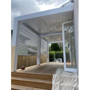 Industrial Outdoor Aluminium Pergola Waterproof Powder Coating Optional