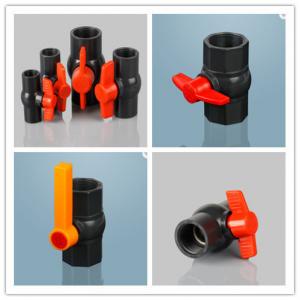 Quality Plastic Octagonal Ball Valve Dn50 Dn40 PVC Water Butterfly Valve with Glue Connection wholesale