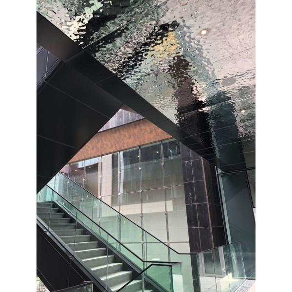 Ripple Stainless Steel Sheets Gold Mirror Finish For Hotels Villa Lobby Interior Decoration 201 304 316