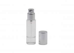 China Cosmetic Perfume 3ml Cylinder Tester Glass Spray Bottle With Aluminum Sprayer on sale