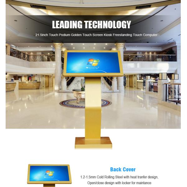 21.5Inch Full HD 1080p LCD Touch Screen Display Kiosk with Windows System
