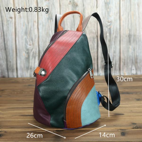 Anti Theft Genuine Leather Backpack