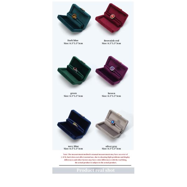 Custom Logo Metal Jewelry Packaging Box for Luxury Red Earrings Bracelet Necklace Ring