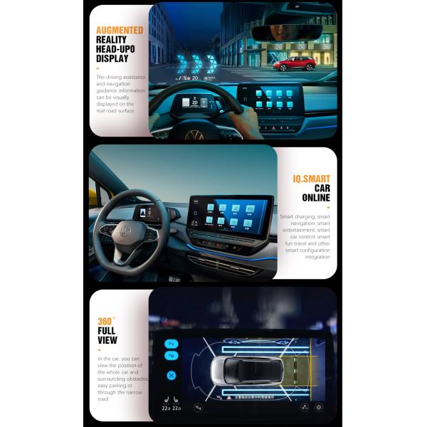 2023 2024 Volkswagen Id4 Compact SUV 5 Door 5 Seat Single-speed Transmission For Electric Vehicles Chinese Ev Car