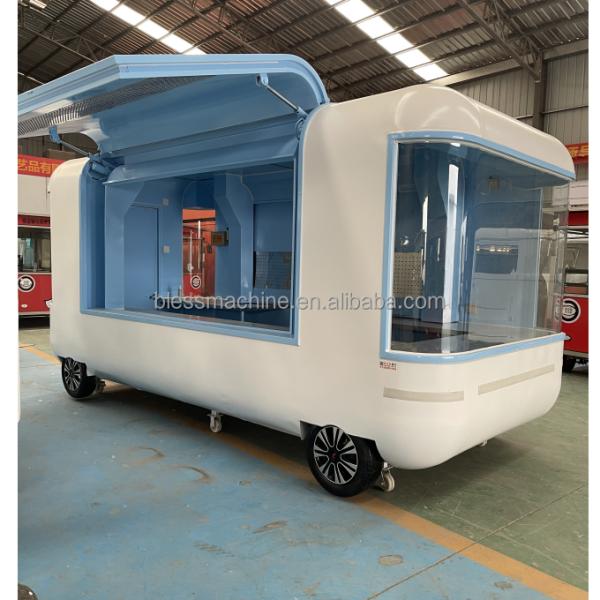 40kms per hour Vacuum Tire Ice Cream Food Cart for Customized Mobile Catering