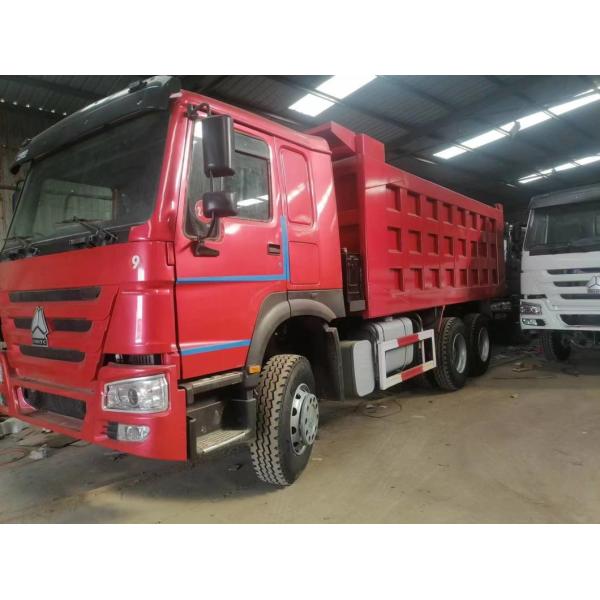 HOWO 6X4 16 20 Cubicmeter 10 Wheelmining Dump Truck Used Diesel Engine Tipper Truck in Red