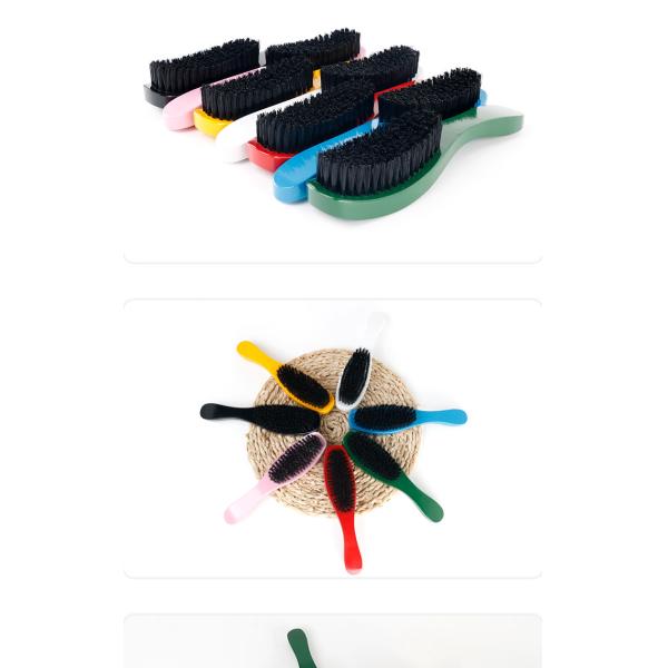 360 Curved Natural Boar Bristle Wave Brush