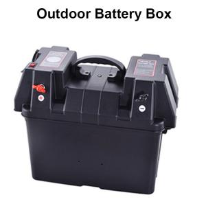 Quality China Factory Trailer Waterproof Outdoor Solar Small Battery Box 12V With USB Charger wholesale