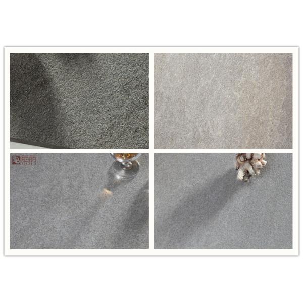 Glazed Stone Effect Porcelain Kitchen Floor Tiles Concave Convex Pattern Surface Bathroom Ceramic Tile