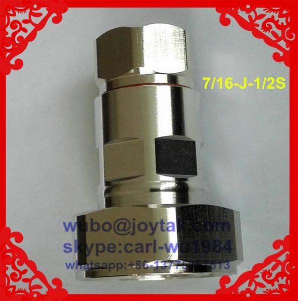 DIN 7/16 male connector clamp type for 1/2superflex cable all brass PIM 1.15