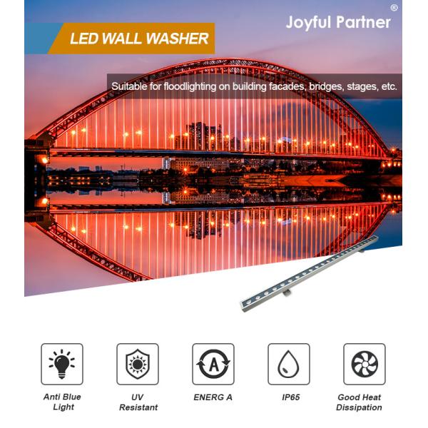 Aluminum Color 18W LED Wall Washer Lights Outdoor Waterproof Linear Light