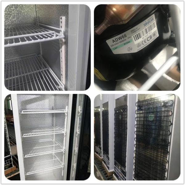 280L Commercial Display Fridge Beer Display Beverage Single Door Fridge With Shleves