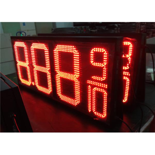 20'' Red / green color LED Gas Station Sign for Fuel advertising Petrol , 8000nits Brightness